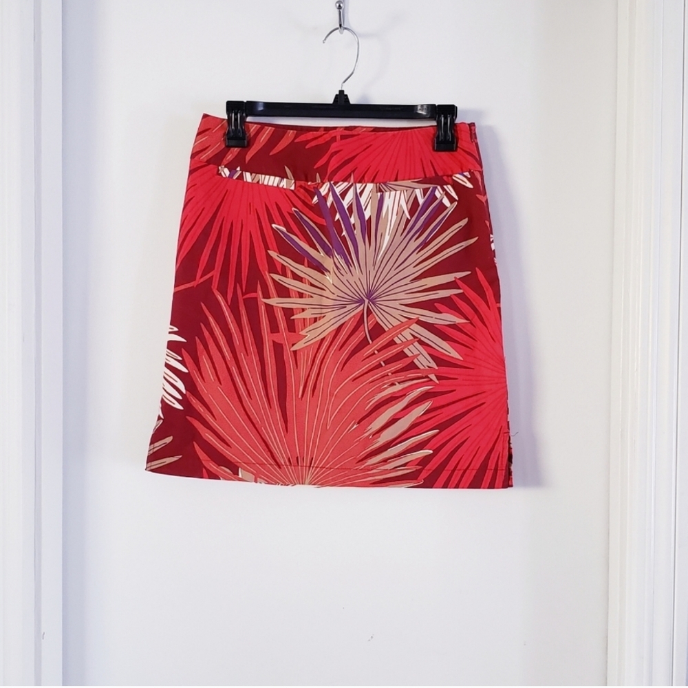 GAP A line lead printed skirt size 4